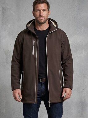 NWOT Black Waterproof Castrol Coat with Zip off hood 3XL